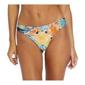 Volcom Womens Take It Easy Cheekini Bikini Bottom - Multi NWT